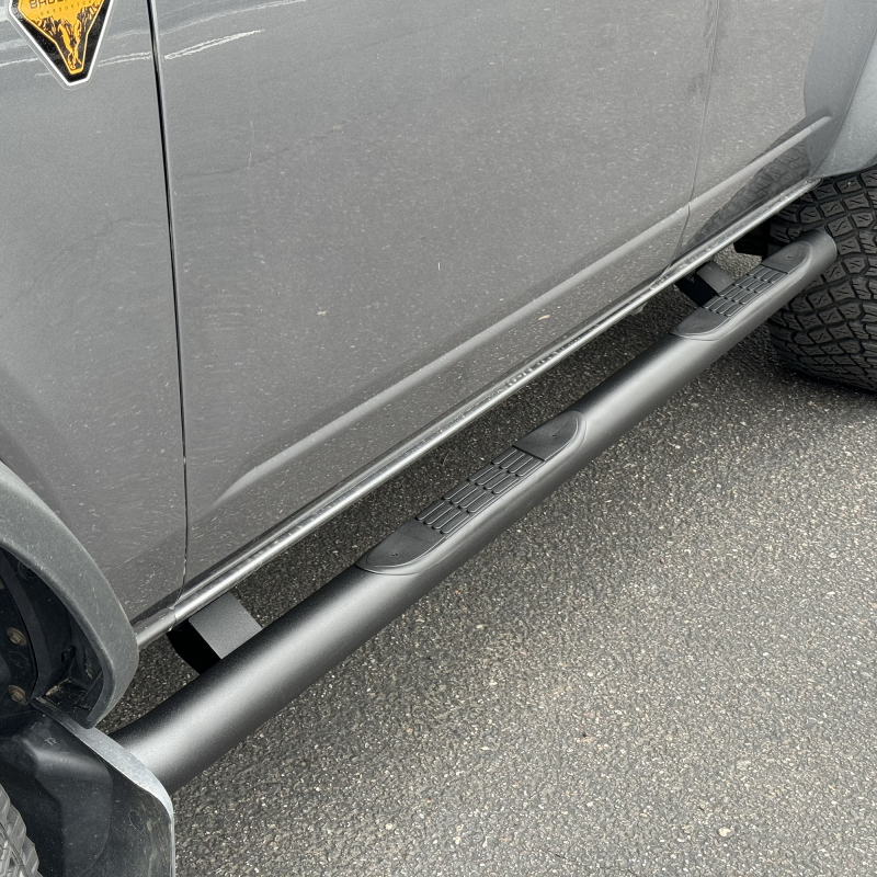 Ford Bronco Side Steps - Go Rhino - 4000 Series - Textured Black - `21-`26